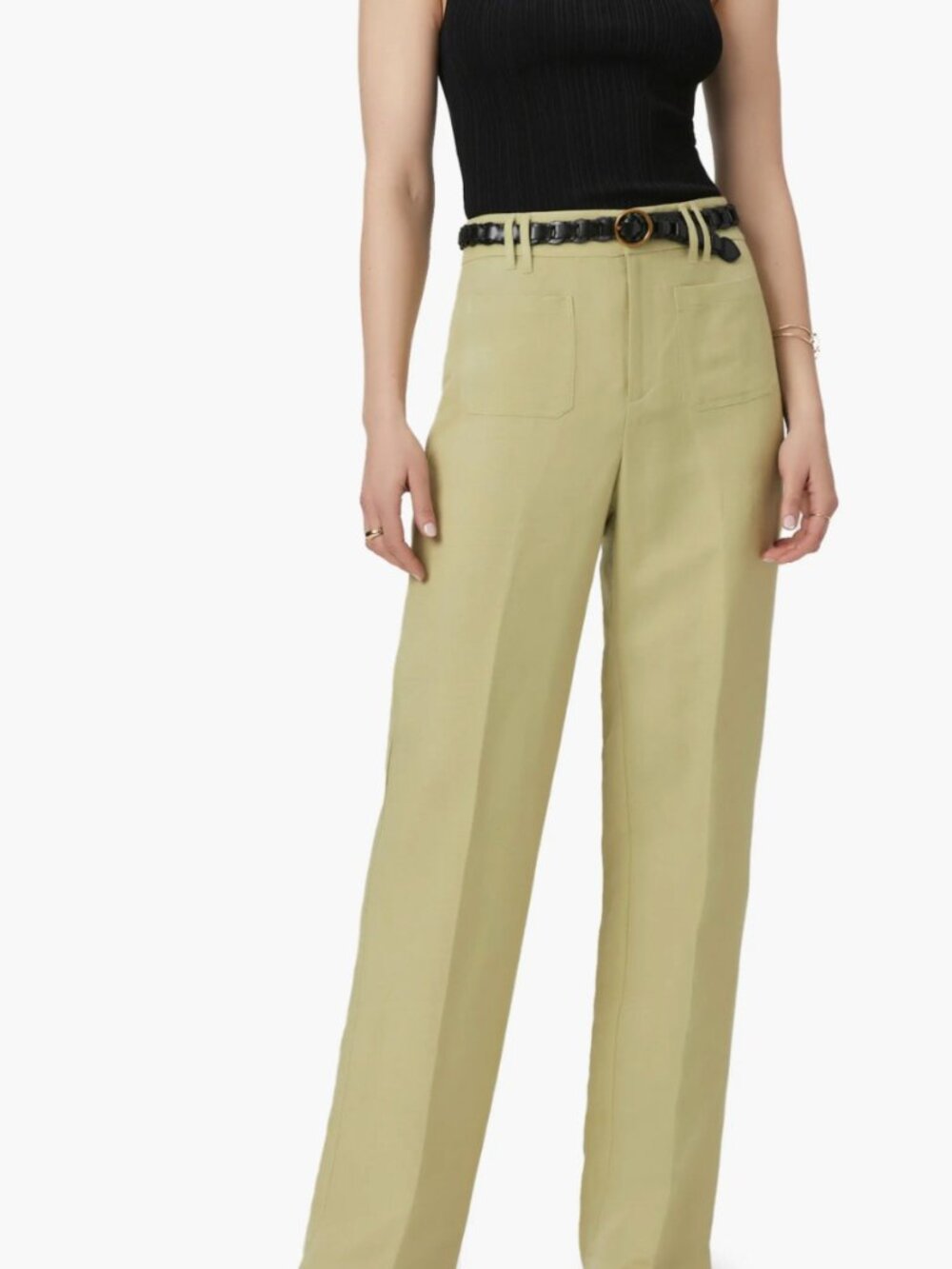 Paige Montauk wide leg linen pant